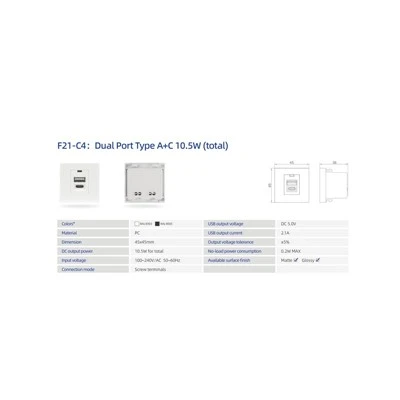 Модуль питания USB A USB C